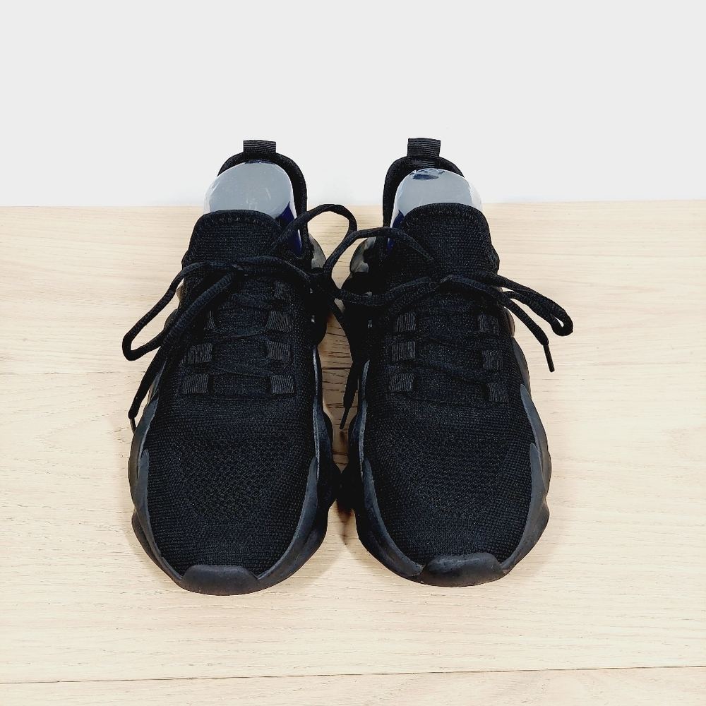 Cape Robbin Black Sculpted Sole Knit Sneakers 772 - Picture 6 of 12